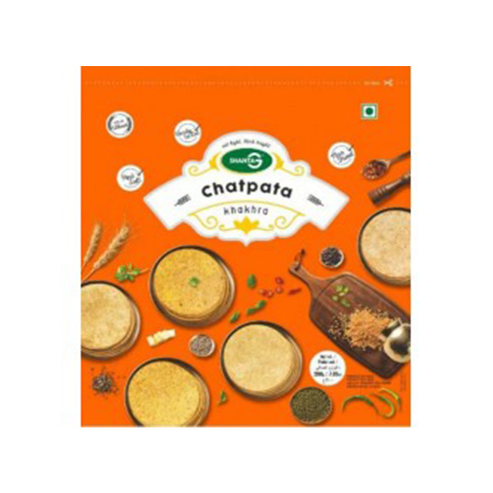 Shanta-G Chatpata + Masala Khakhra | Indian Snacks | Ready to Eat Snacks | 200 grams
